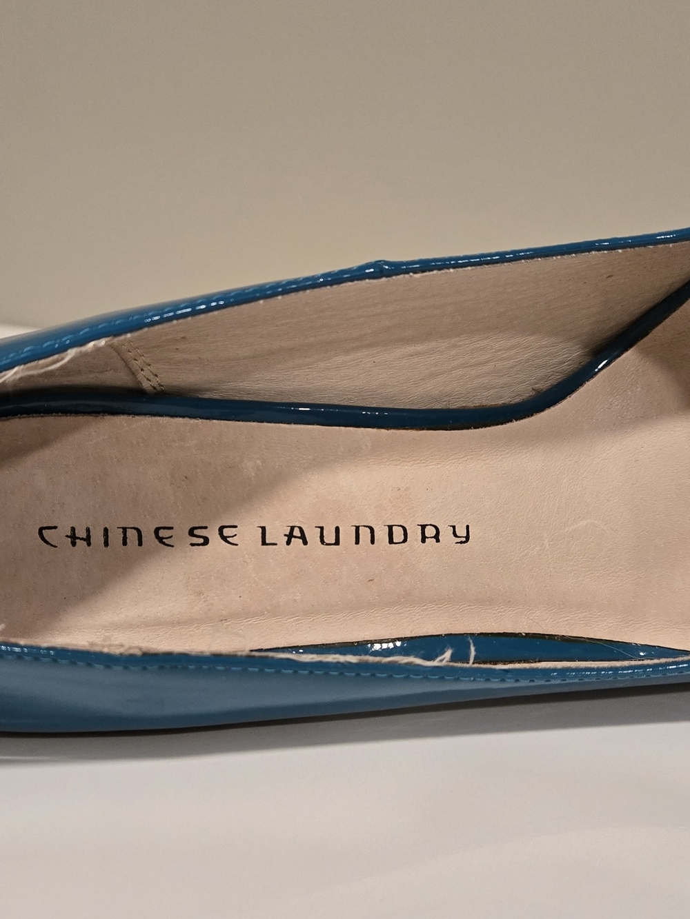 Chinese Laundry "Whistle" Teal Patent Platform Pumps - Picture 9 of 13